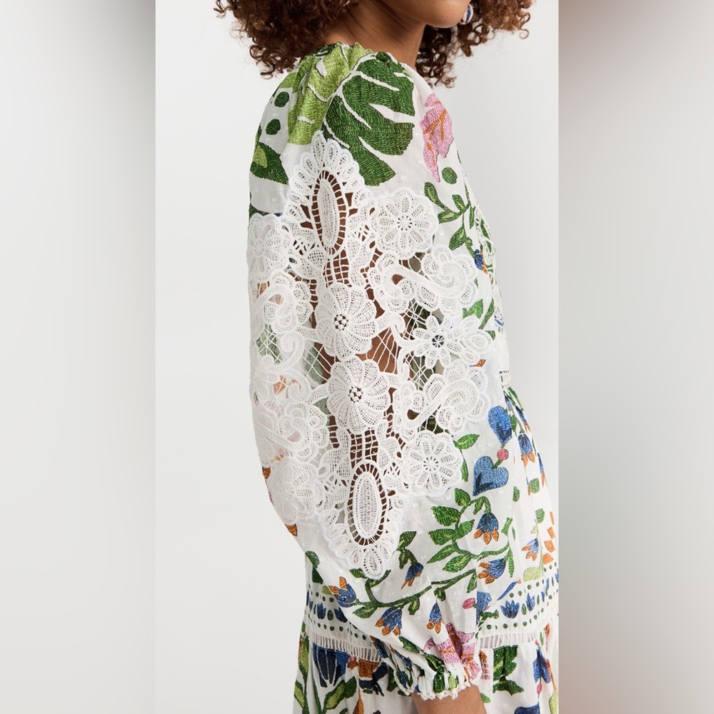 Farm Rio Summer Garden Midi Dress - Picture 5 of 7